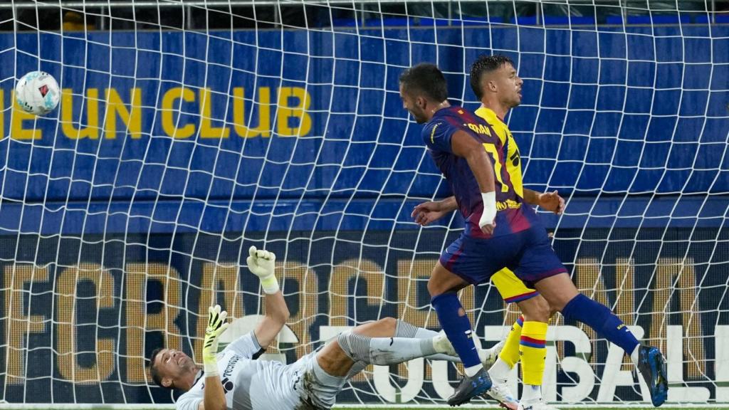 Primer gol del Barça al Getafe, marcado por Ferran Torres