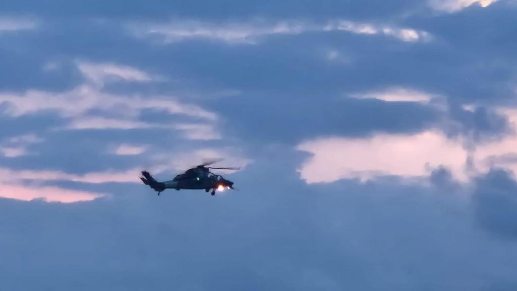 Detalle de la exhibición aérea en Salou