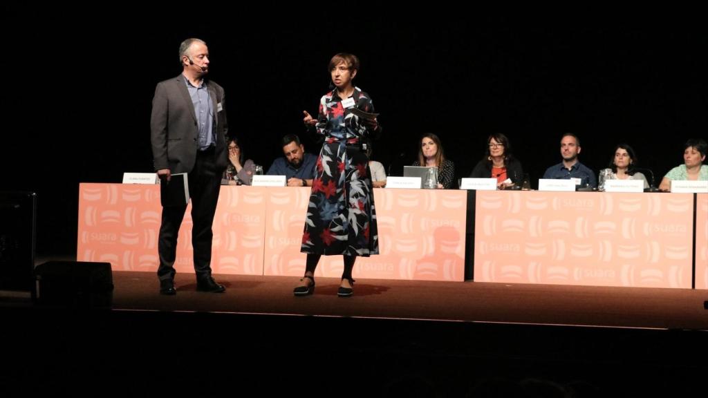 Los codirectores generales de Suara Cooperativa, Tomàs Llompart y Laura Peracaula.