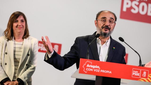 El presidente de Aragón y candidato del PSOE a la Presidencia de Aragón, Javier Lambán, en una imagen de archivo.