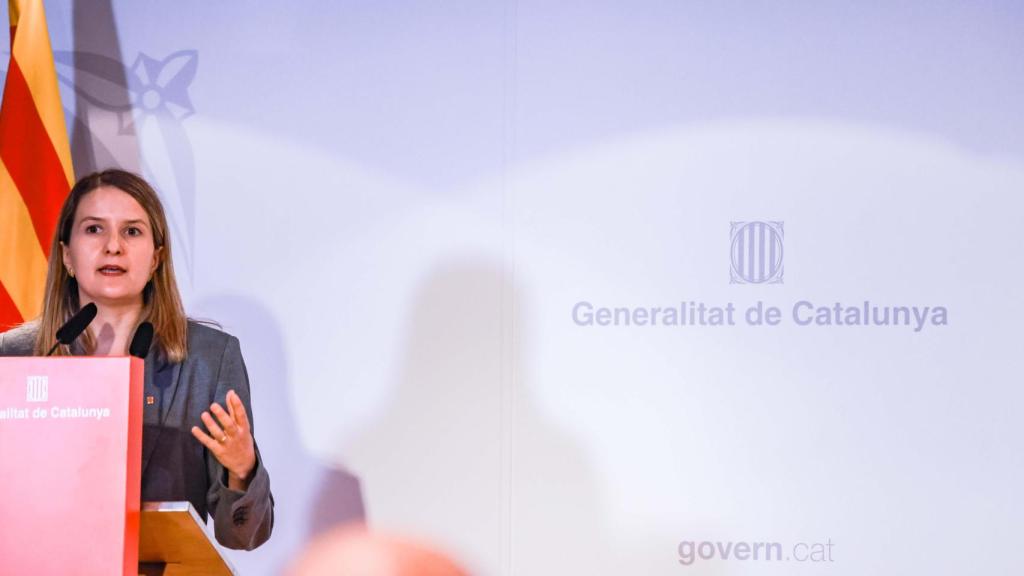 Mònica Martínez Bravo, 'consellera' de Derechos Sociales, en la presentación del informe del CETIS