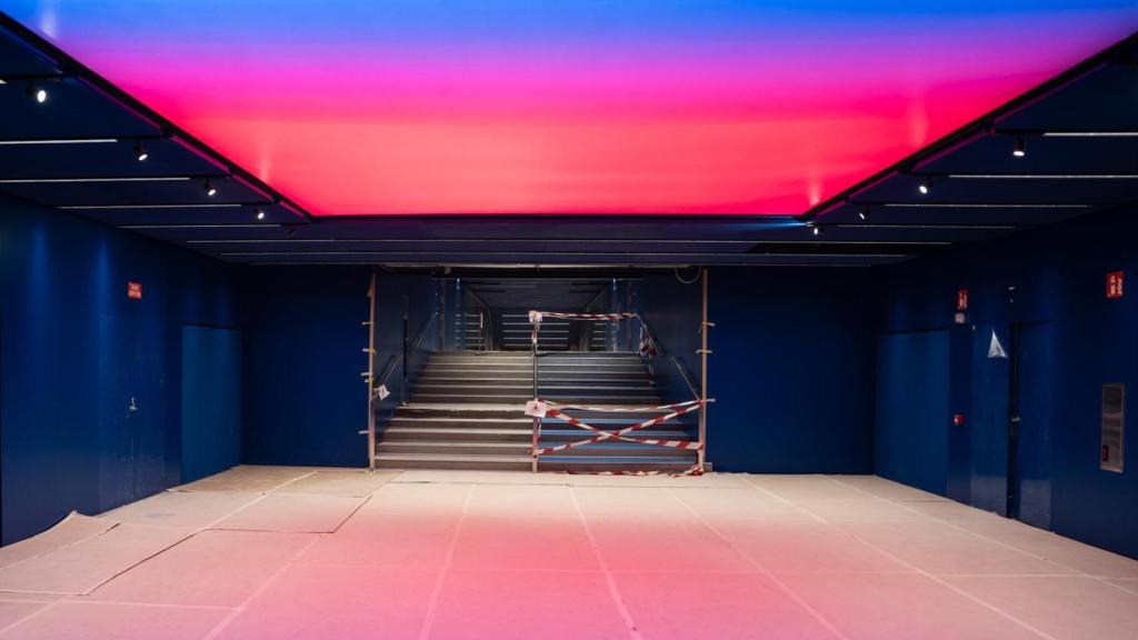 Interior del nuevo Camp Nou en obras