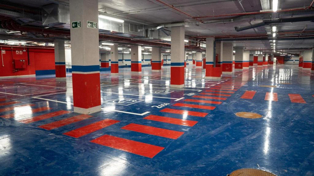 Los aparcamientos del Camp Nou en septiembre 2025