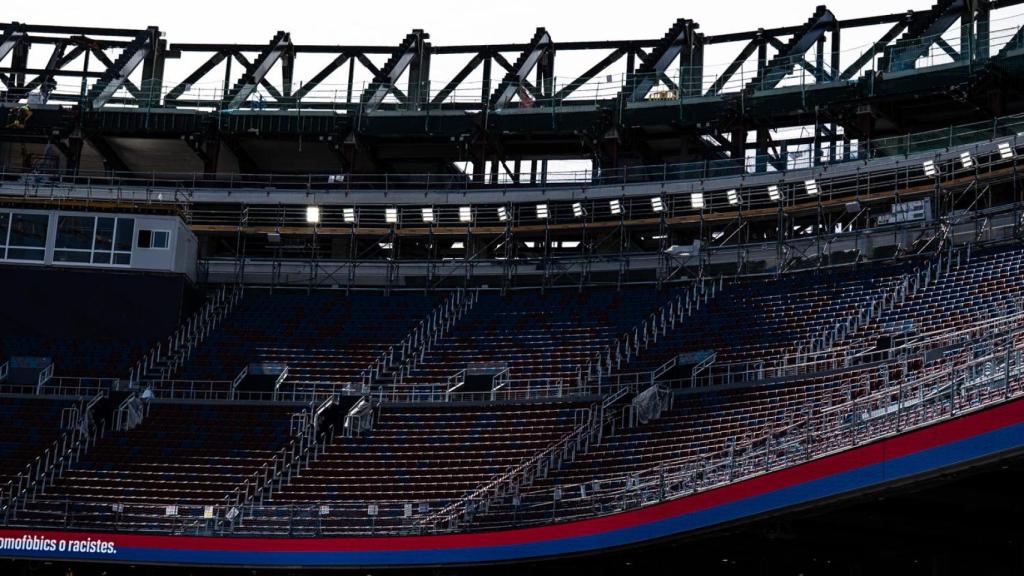 Las gradas del Camp Nou en septiembre 2025