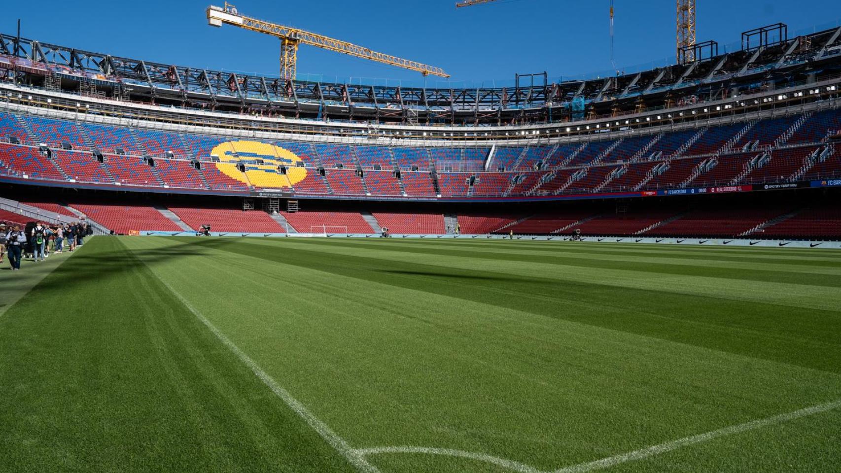 Las obras del nuevo Camp Nou, en septiembre de 2025