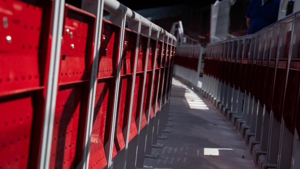 Rail Seats de la futura Grada d'Animació del Camp Nou