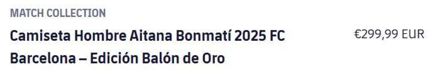 El precio de las camisetas especiales de Lamine Yamal y Aitana Bonmatí