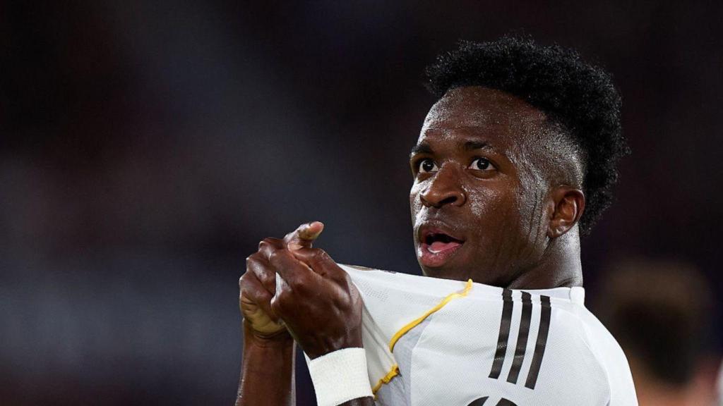 Vincius Jr celebra su gol ante el Levante