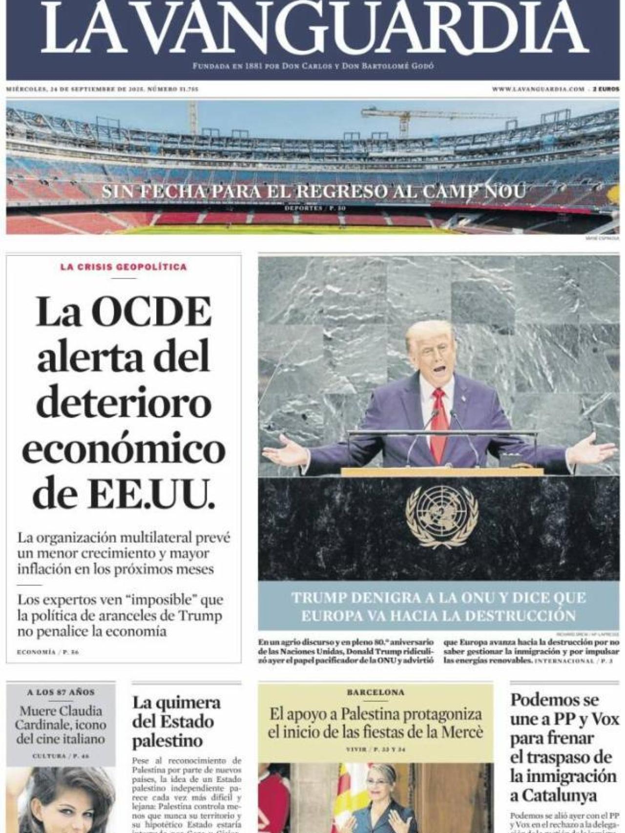 Portada La Vanguardia