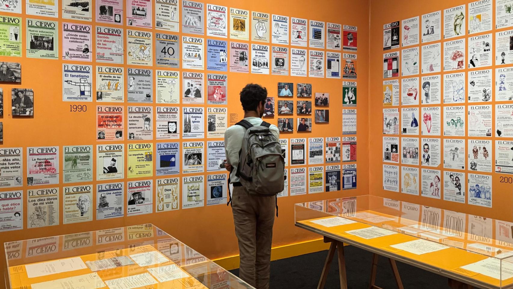 Aspecto de la exposición sobre 'El Ciervo' en el Palau Robert