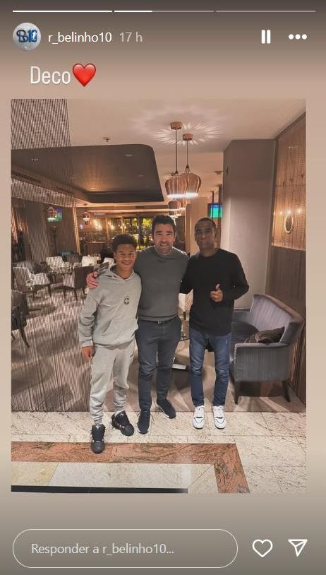 Deco es reuneix amb Rafael Belinho i el seu pare a Croàcia