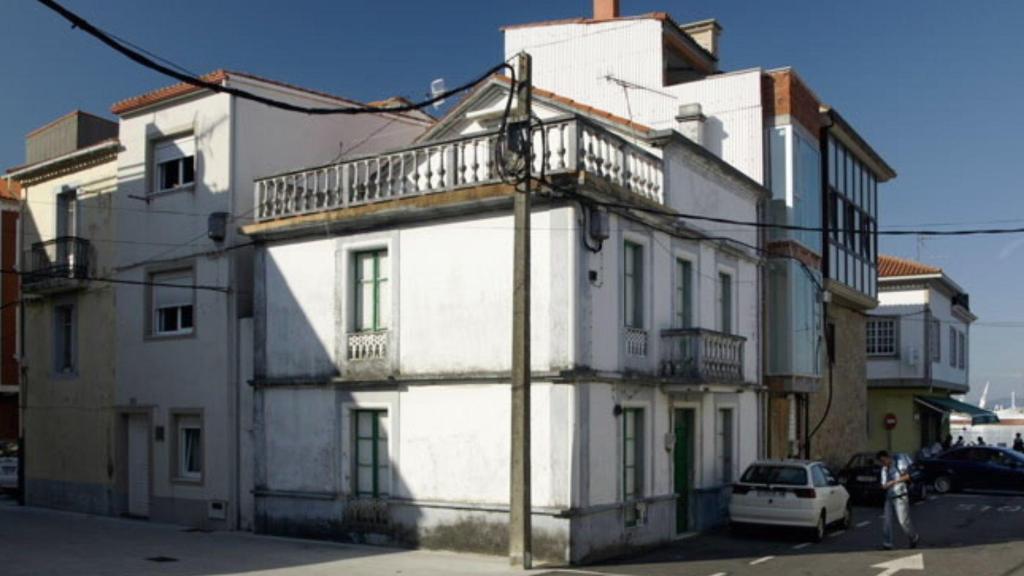 Casas del barrio de los catalanes de A Pobra do Caramiñal