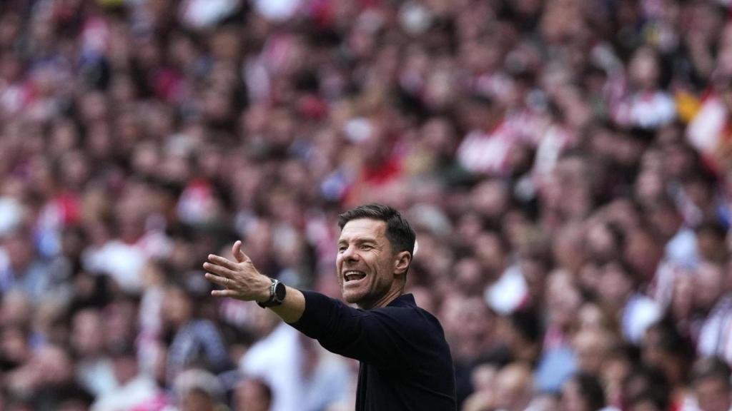 Xabi Alonso, técnico del Real Madrid, en el Metropolitano