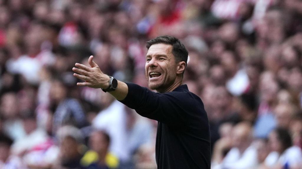 Xabi Alonso, técnico del Real Madrid, en el Metropolitano