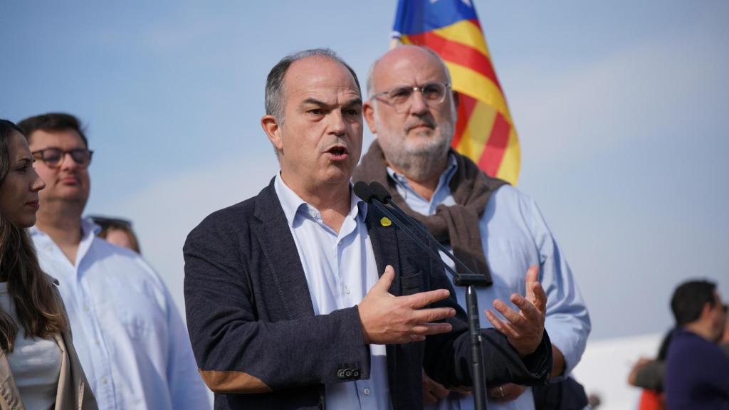 El secretario general de Junts, Jordi Turull, durante la celebración del Alderdi Eguna del PNV