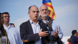 El secretario general de Junts, Jordi Turull, durante la celebración del Alderdi Eguna del PNV