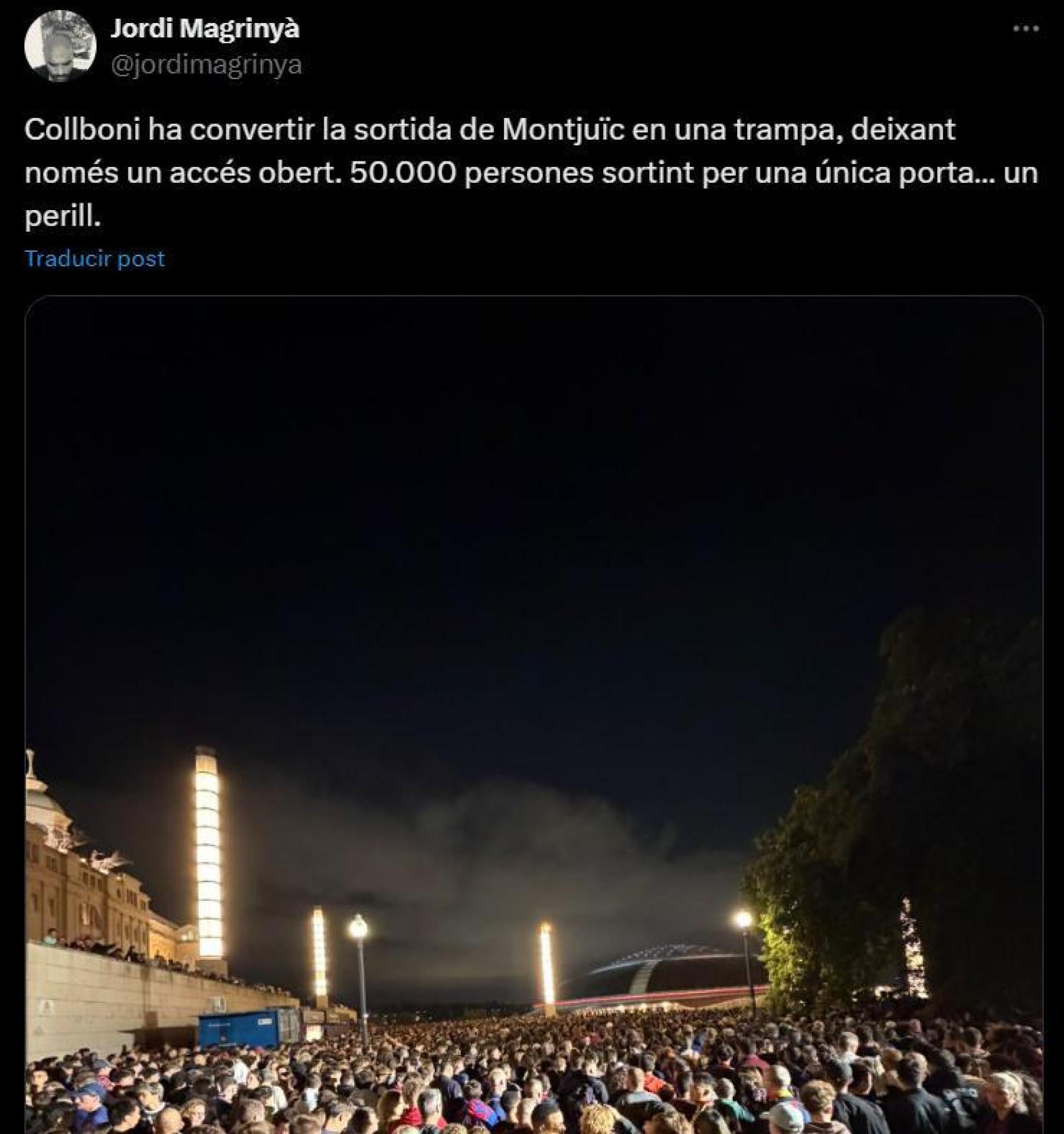 Las redes estallan contra el Ayuntamiento por el dispositivo de salida tras el final del Barça-Real Sociedad (1)