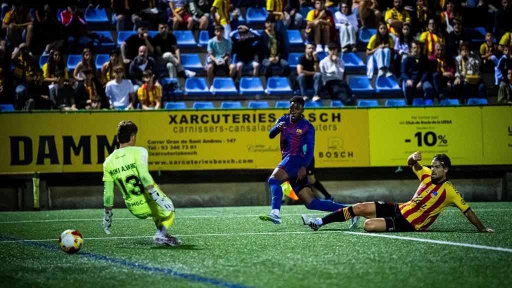 Sama Nomoko, autor del único gol del Sant Andreu-Barça B