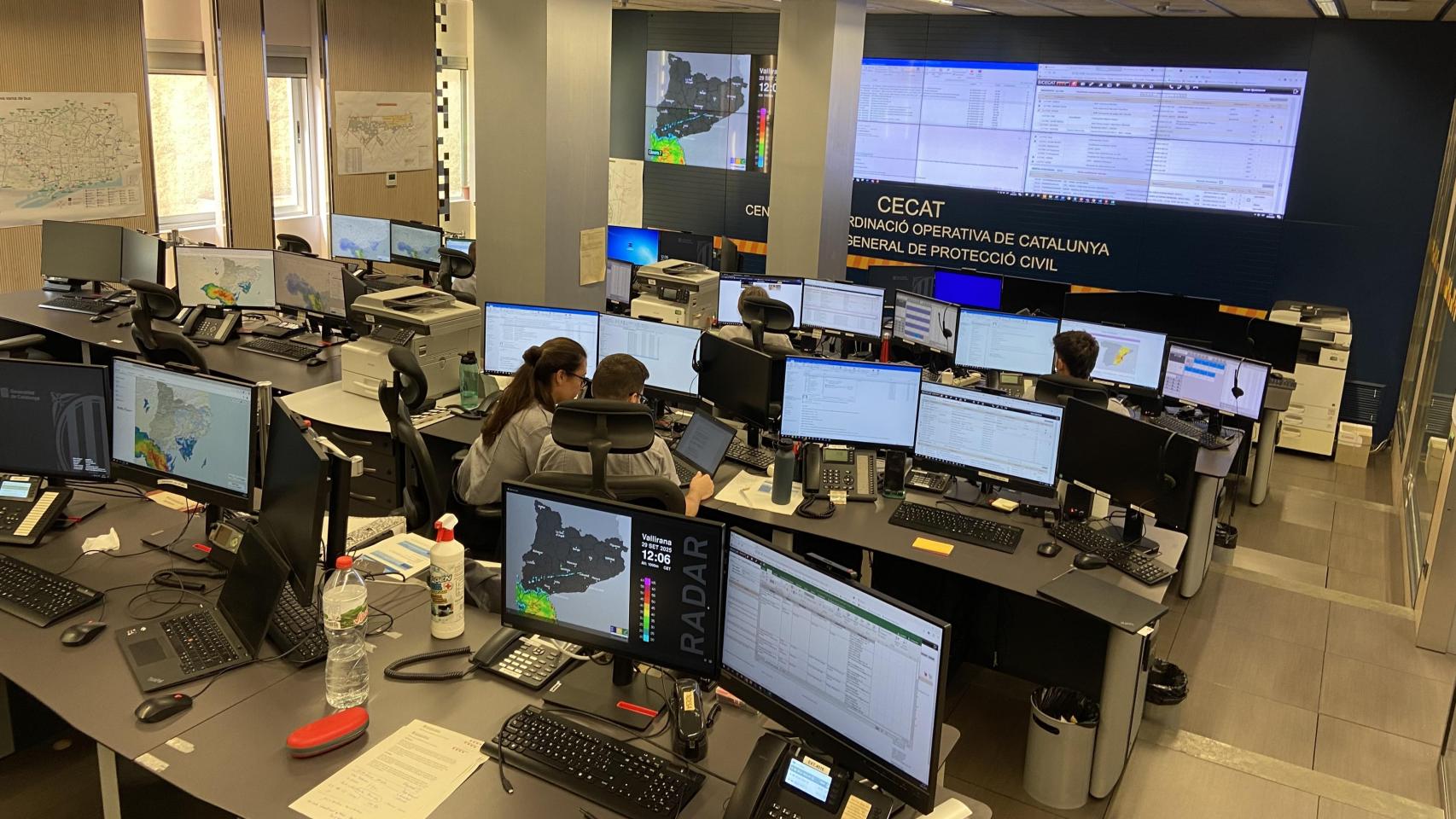El centro de coordinación operativa de Protecció Civil, este lunes