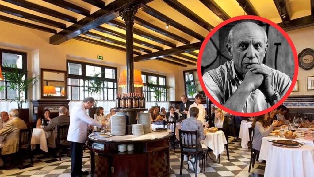 Pablo Picasso y restaurante 7 Portes