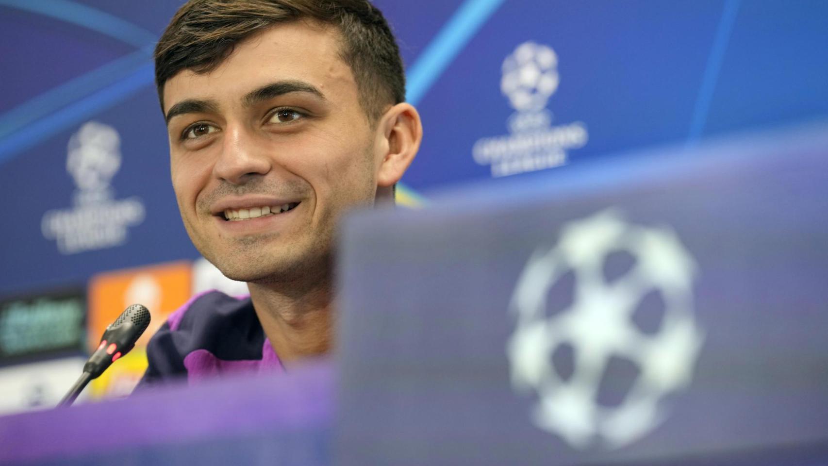 Pedri, en rueda de prensa antes del Barça-PSG