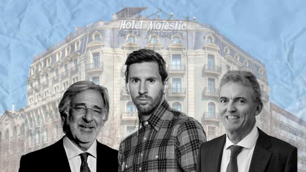 Emilio Cuatrecasas fundador de Cuatrecasas, Leo Messi y Malco Parc, DG de Majestic