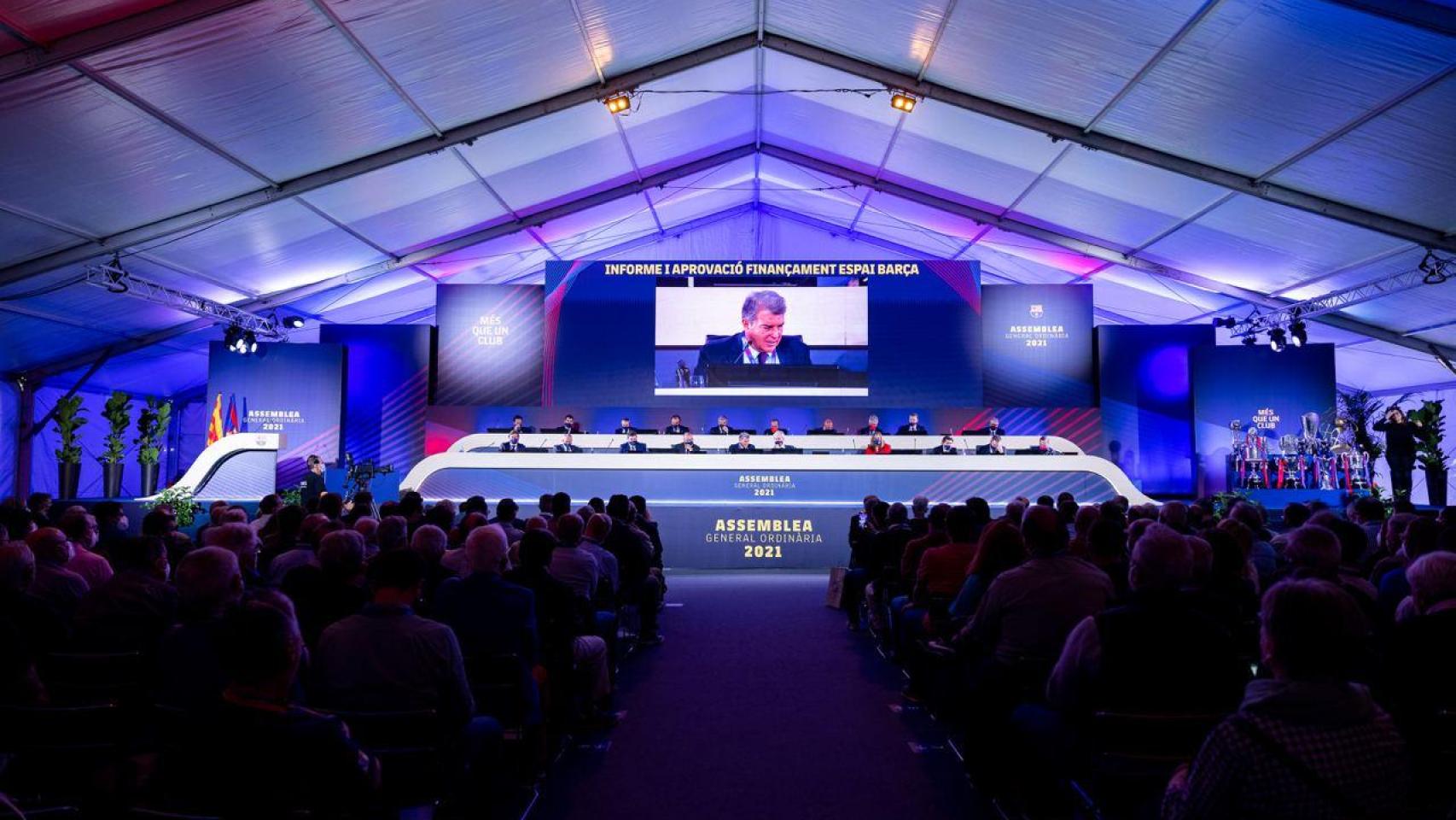 La asamblea general ordinaria de socios del Barça en 2021