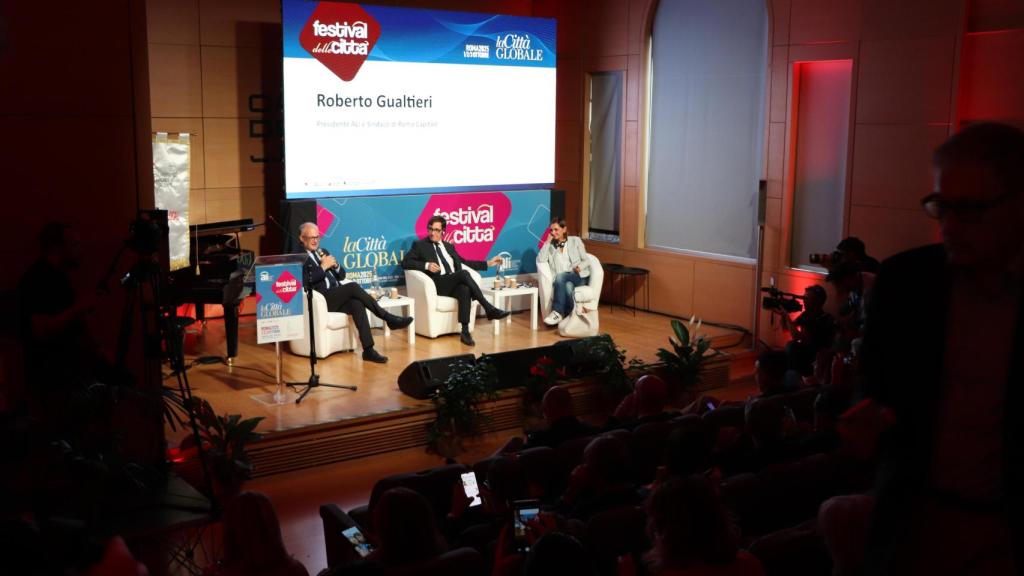 Conversación pública entre el alcalde de Roma, Roberto Gualtieri, y el presidente de Cataluña, Salvador Illa, en la capital italiana