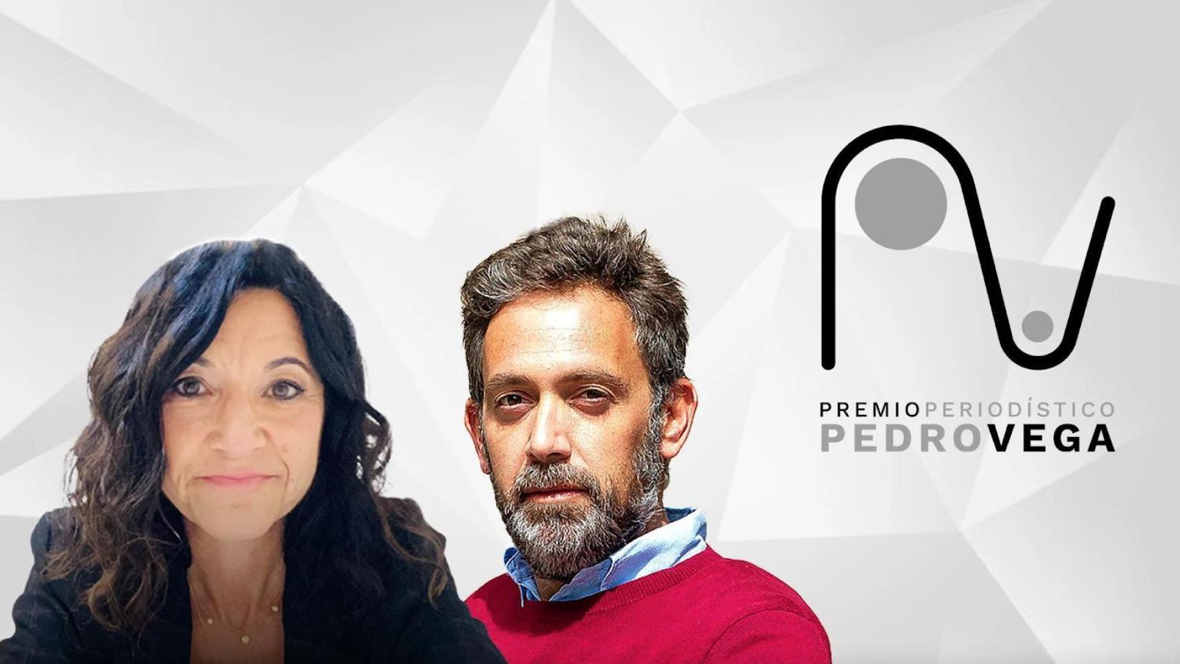 Susana Quadrado y Cristian Segura, ganadores del I Premio Pedro Vega de periodismo