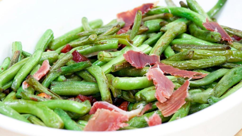 Judías verdes con jamón