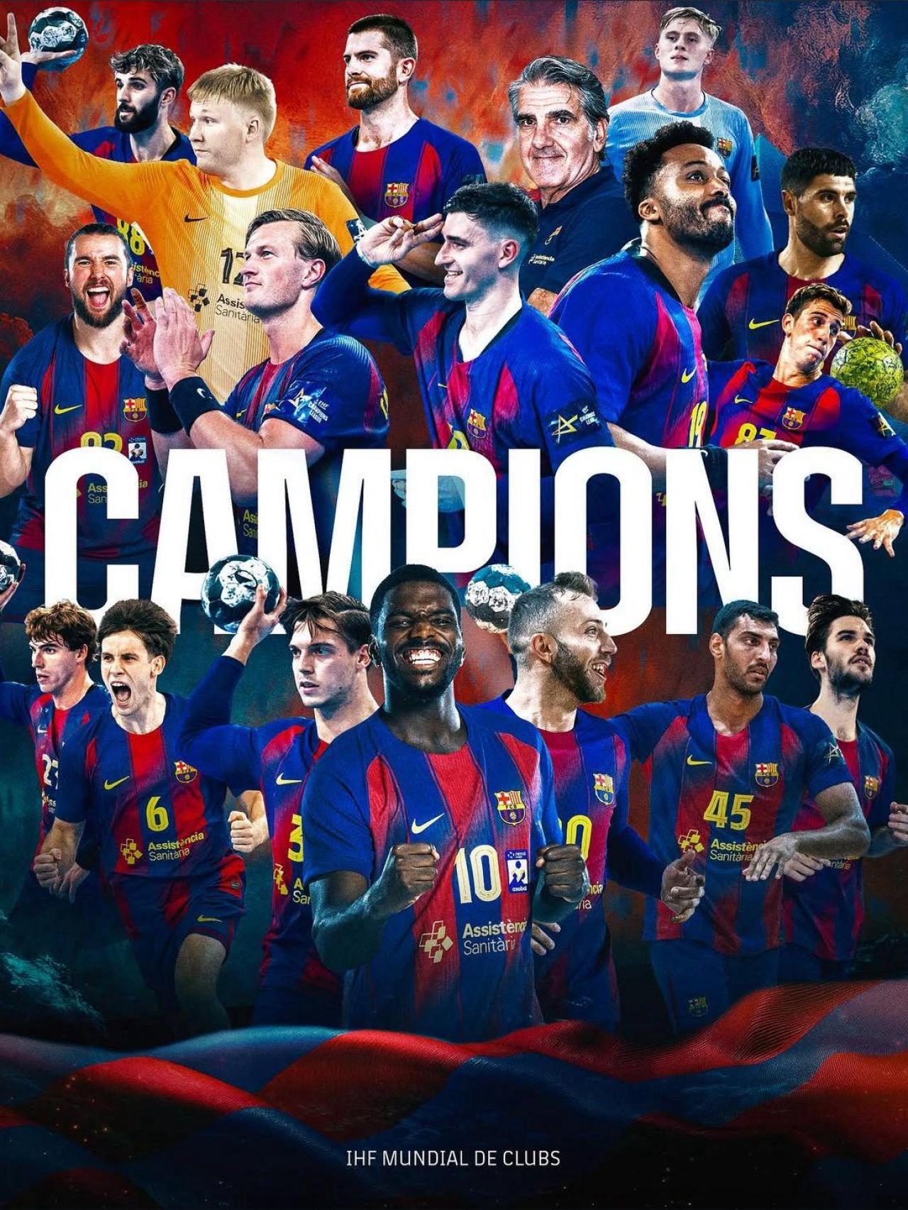 El Barça de balonmano se proclama campeón del Mundial de Clubes 2025