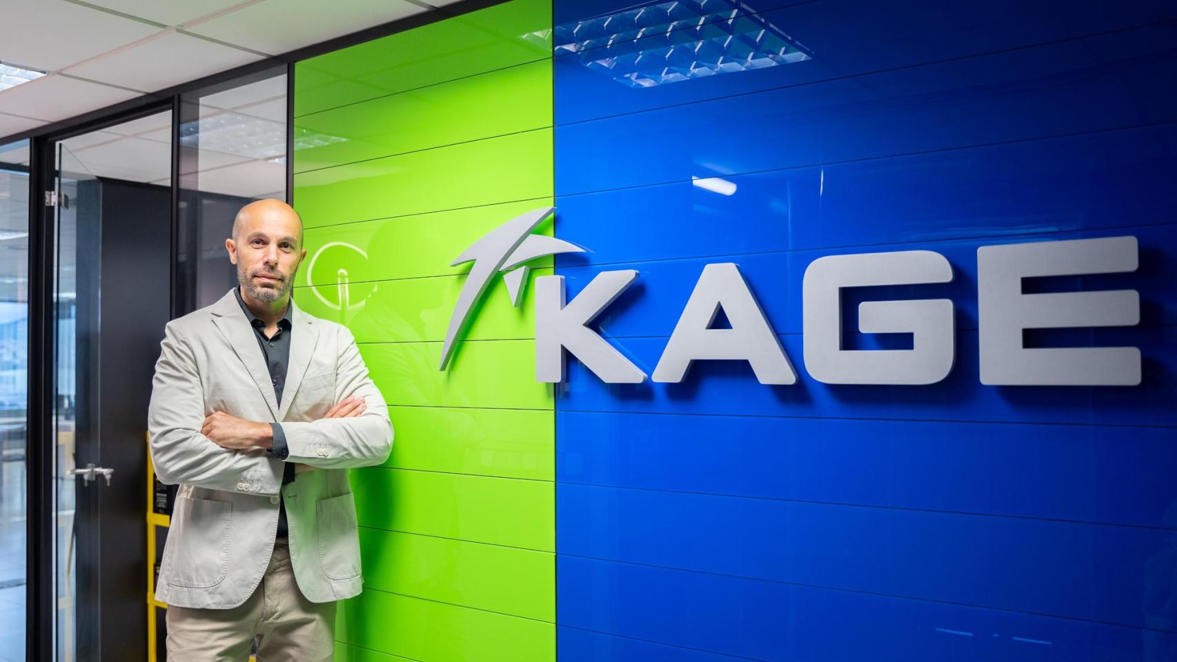 El director general de Kage Europa, Santi Diamant, en la sede del grupo