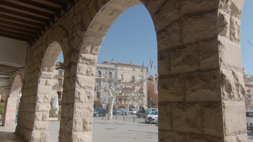 Arcos de la plaza Mercadal de Balaguer