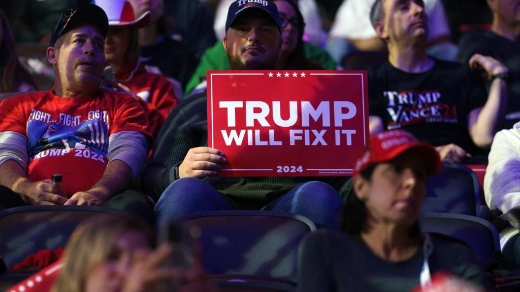 Un acte amb votants de Trump