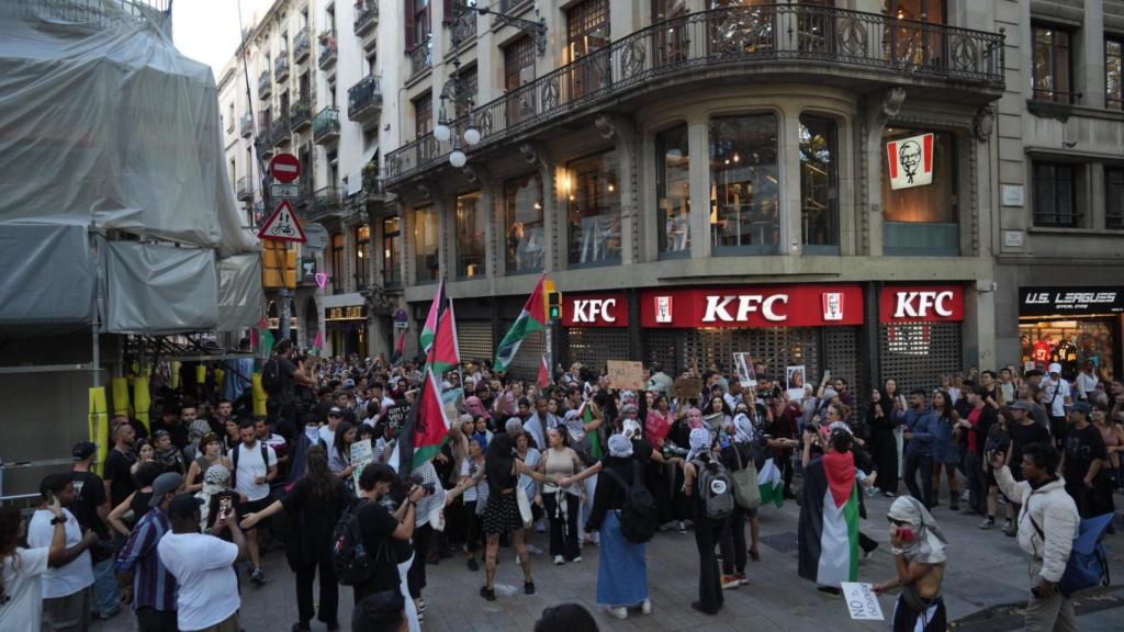 Manifestación por Palestina en Barcelona