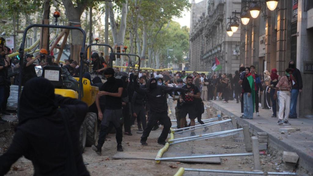 Altercados en una manifestación en apoyo a Palestina
