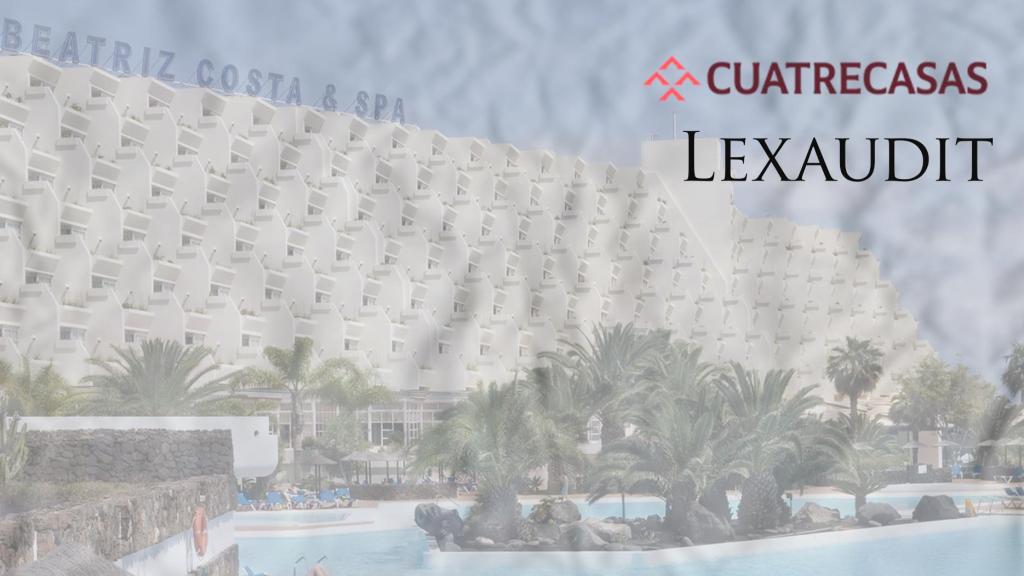Un hotel de Beatriz y los logos de Cuatrecasas y LexAudit