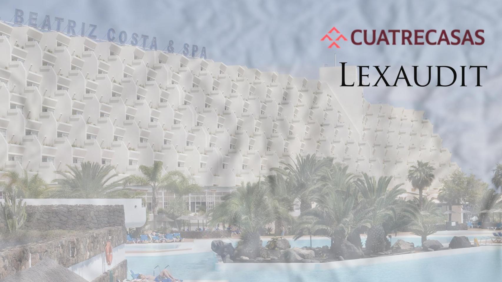 Un hotel de Beatriz y los logos de Cuatrecasas y LexAudit