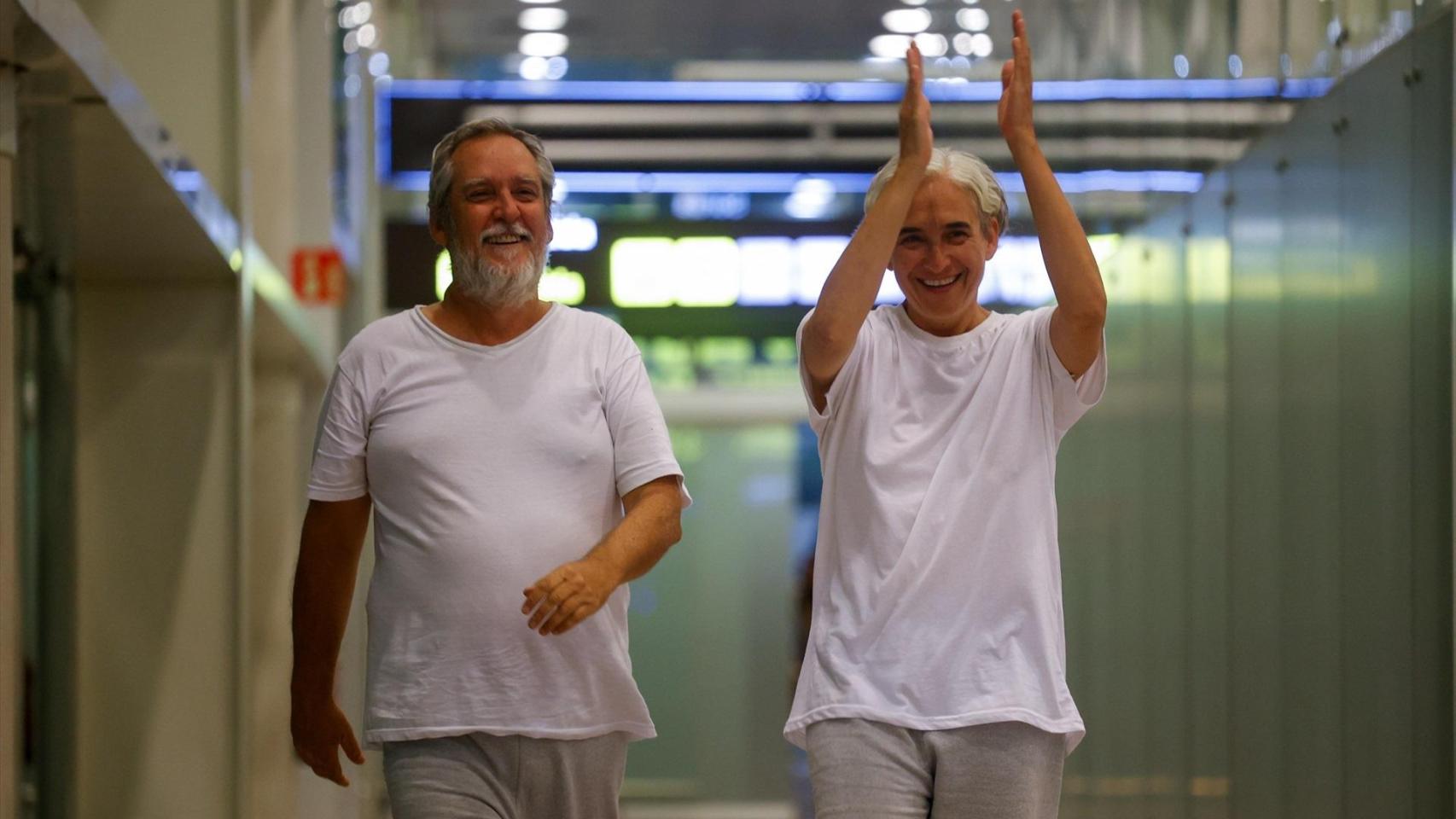 Ada Colau, exalcaldesa de Barcelona, y Jordi Coronas, regidor barcelonés de ERC