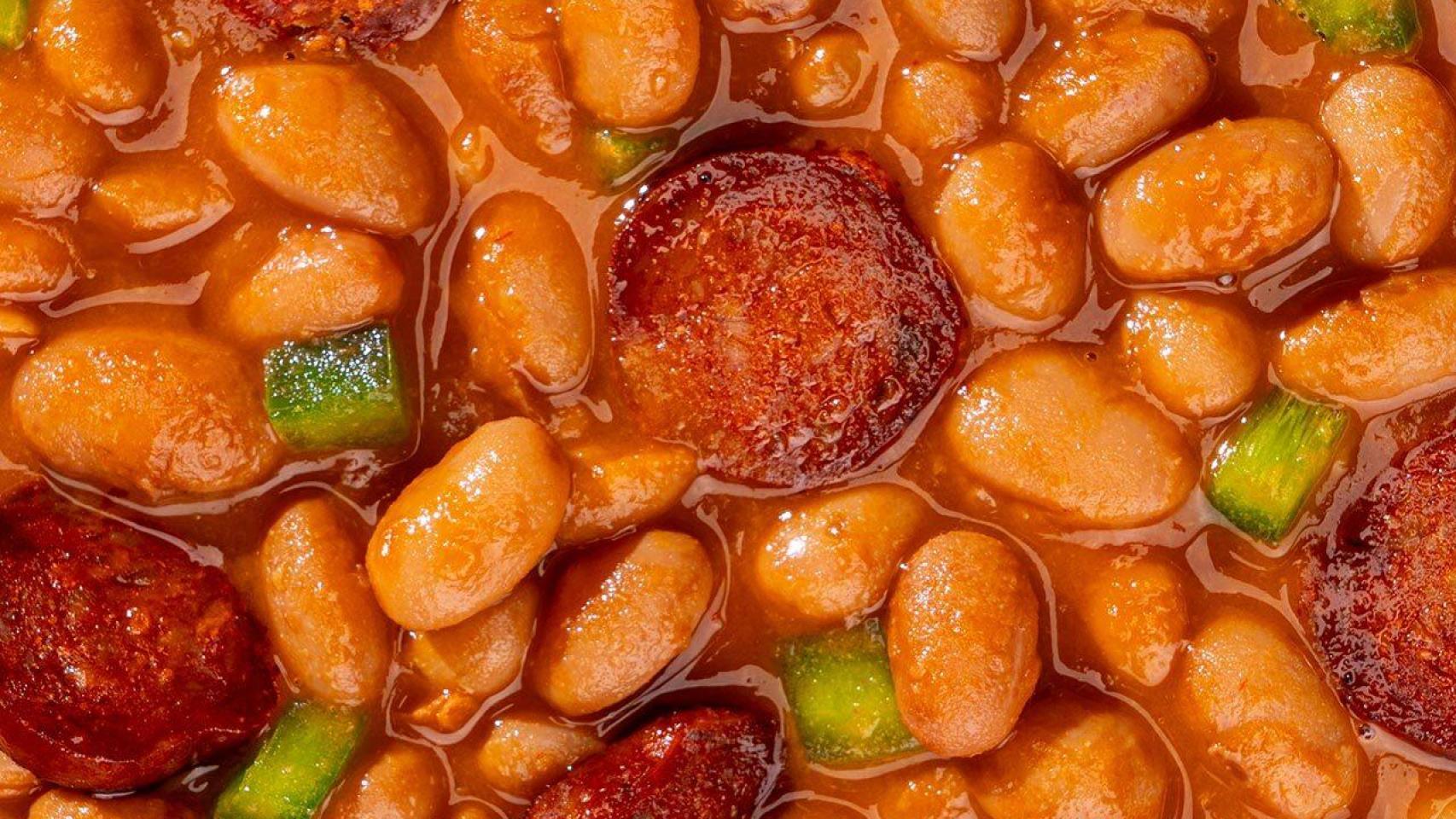 Detalle de un plato casero