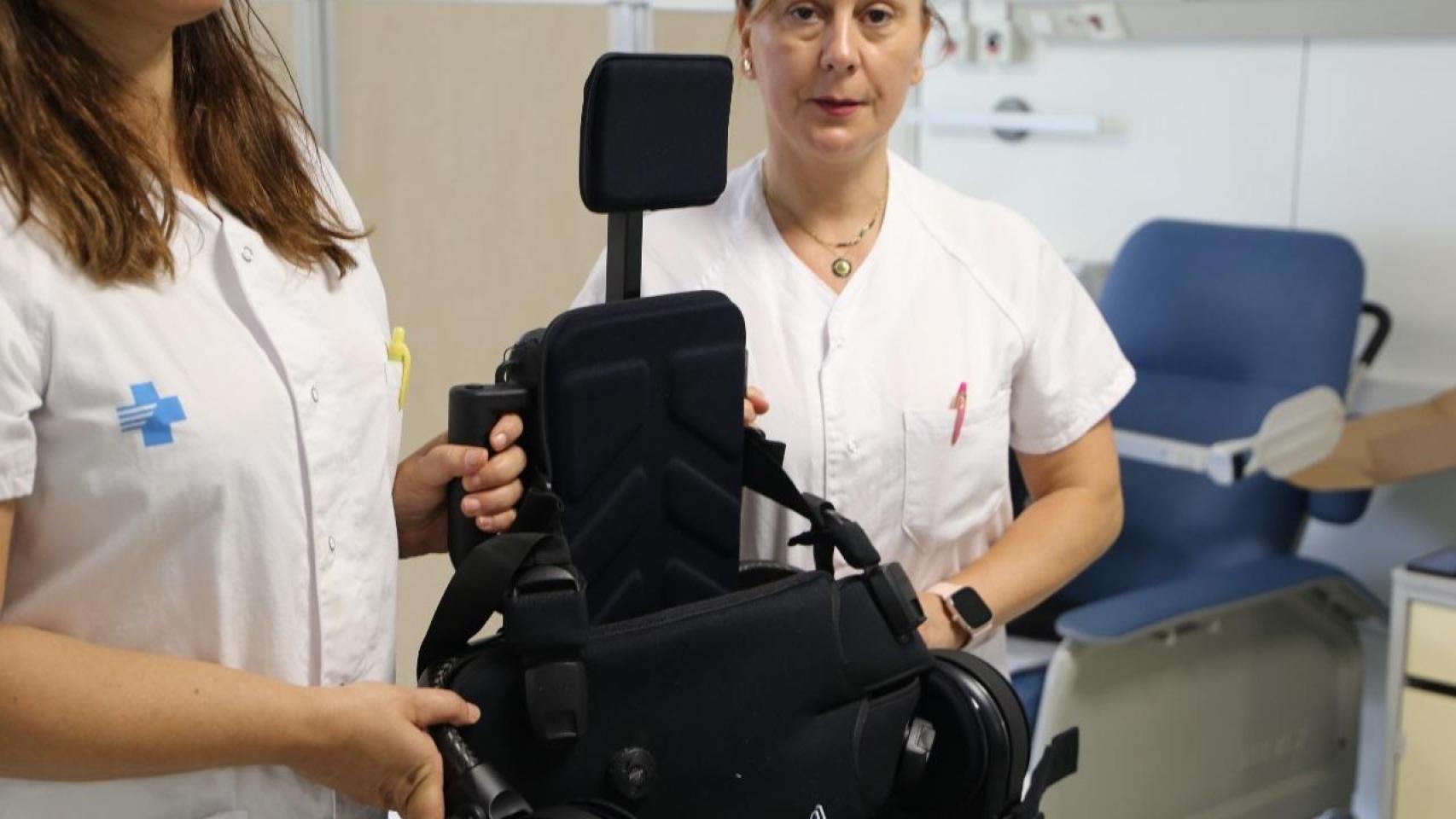 Uno de los exoesqueletos del Hospital Vall d'Hebron