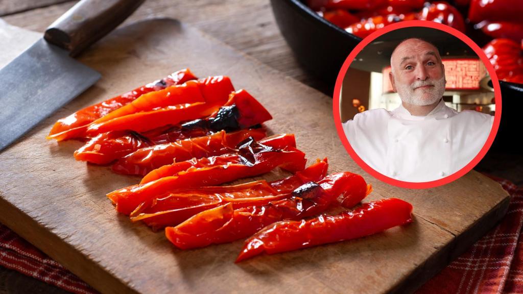 José Andrés y pimientos asados