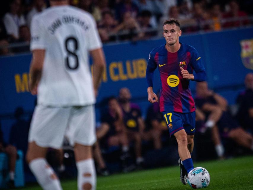 Marc Casadó, durante el Barça-Valencia