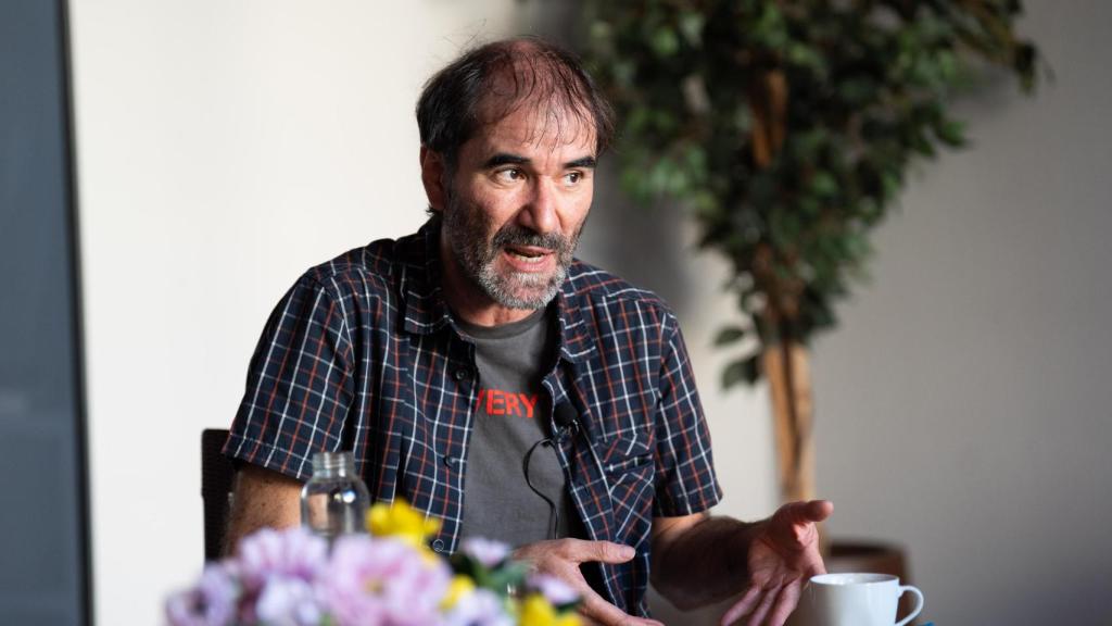 Enrique Faes, durante la entrevista con 'Letra Global'