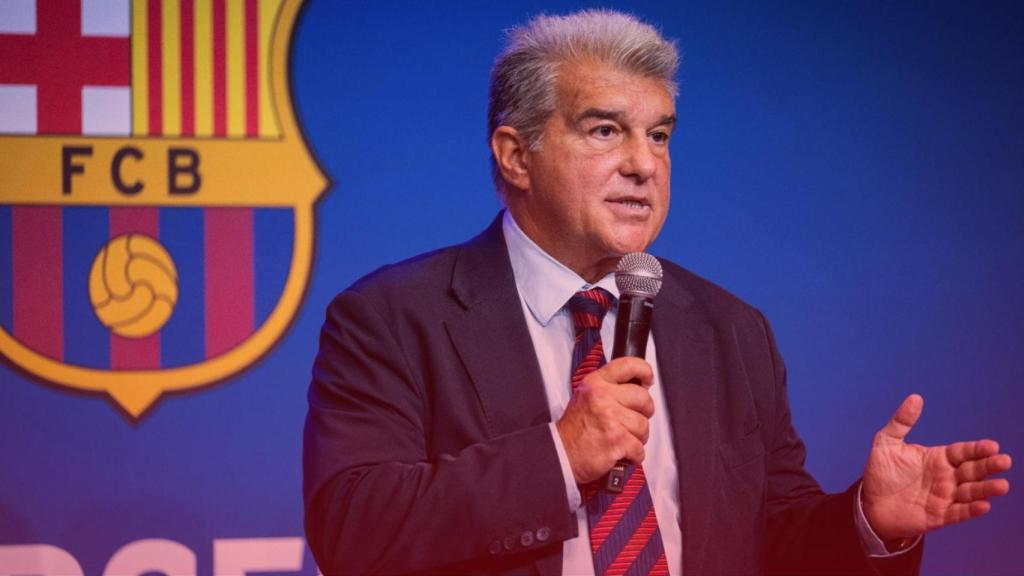 Joan Laporta, durant un acte com a president del Barça a l'Auditori 1899