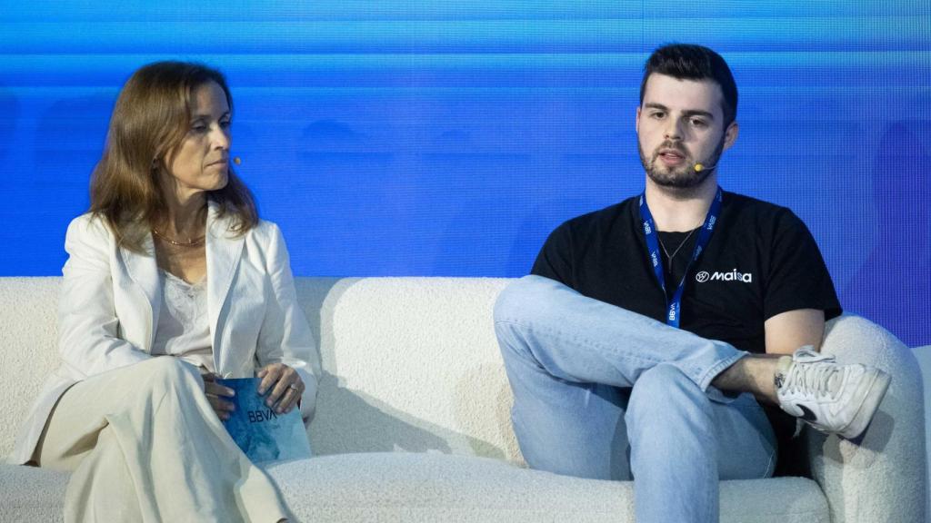 Sandra Nolasco (CEO y cofundadora de Twinco Capital) y David Villalón (CEO y cofundador de Maisa AI).