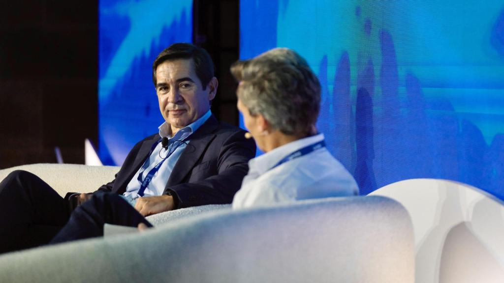 Carlos Torres, presidente de la entidad financiera, durante su intervención en el BBVA Spark Summit