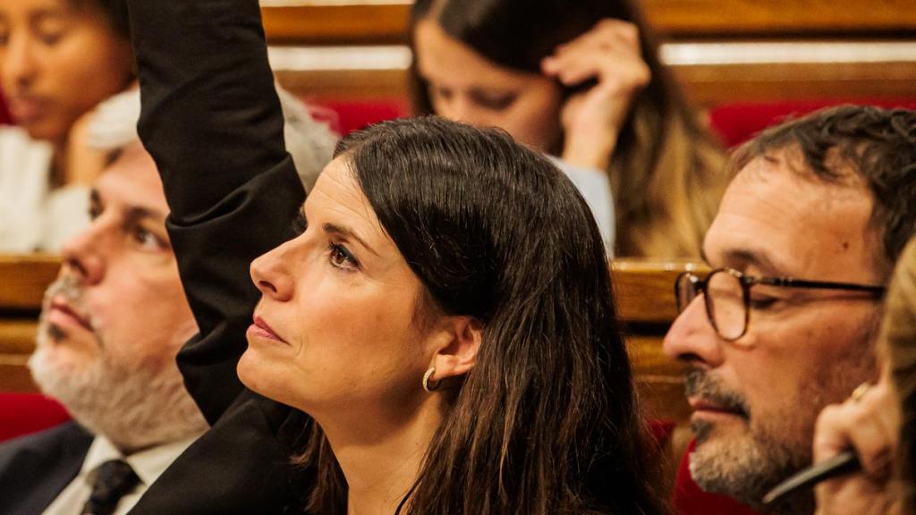 Mònica Sales, en la votación del último Debate de Política General