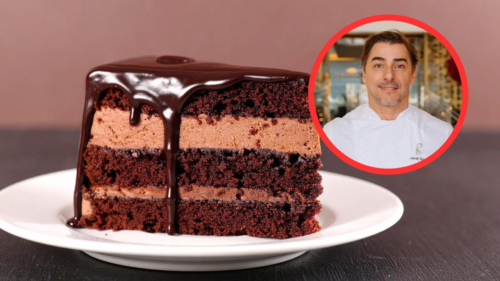 Jordi Roca y tarta de chocolate
