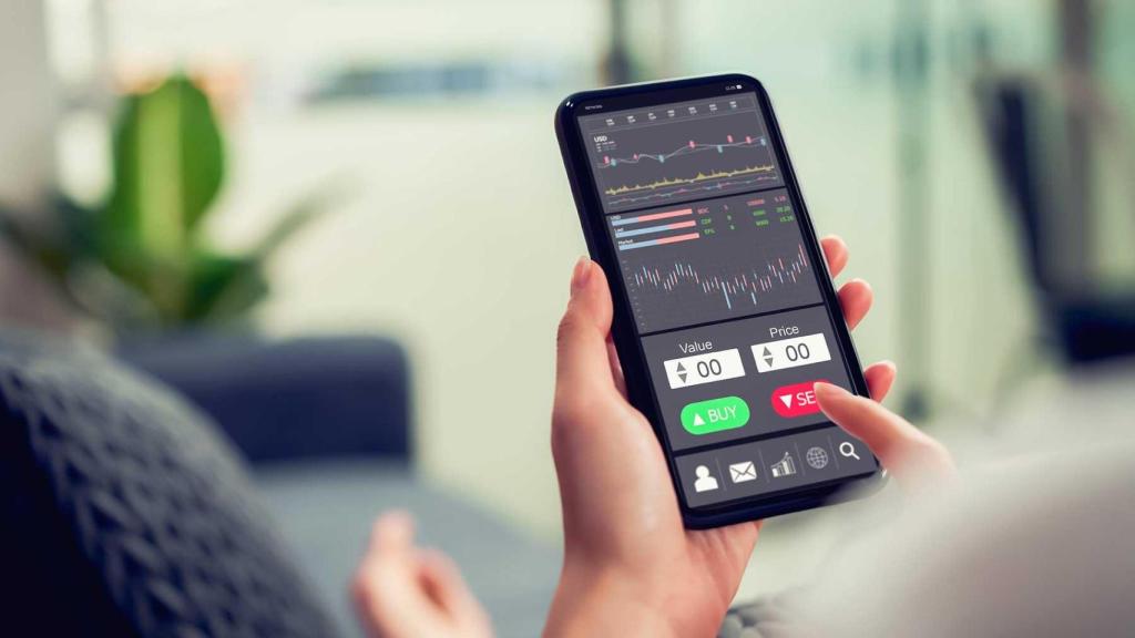 Imagen de como se ve una aplicación de inversiones